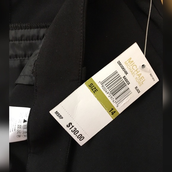 MICHAEL MICHAEL KORS BLACK TIMELESS CROPPED CULOTTE PANTS SOLD OUT@130 - Picture 5 of 7